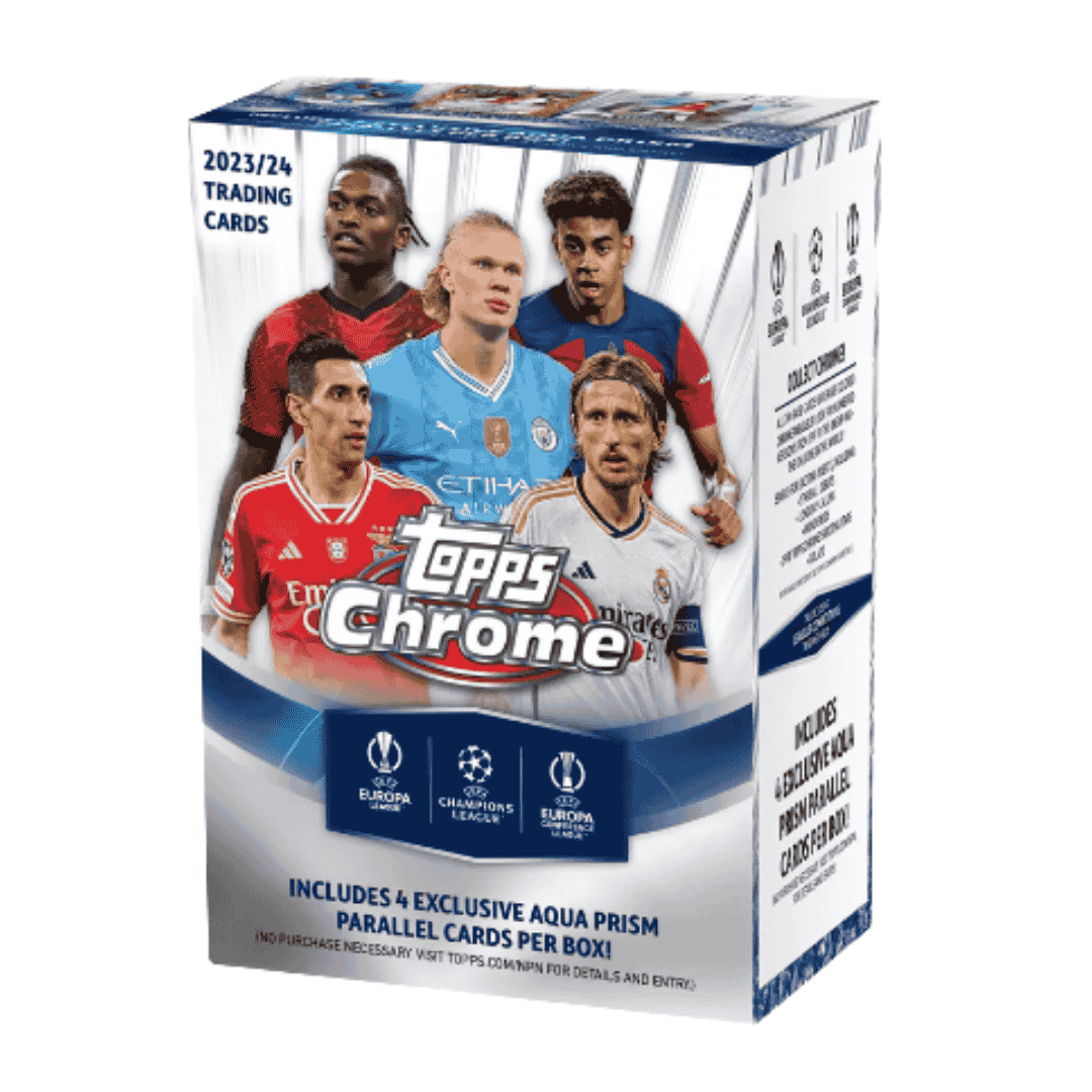 2023-24 Topps Chrome UEFA Club Competitions Soccer Blaster Box
