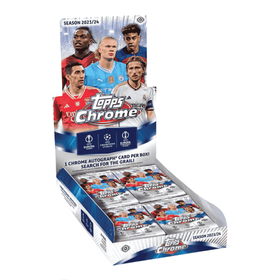 2023-24 Topps Chrome UEFA Club Competitions Soccer Hobby Box
