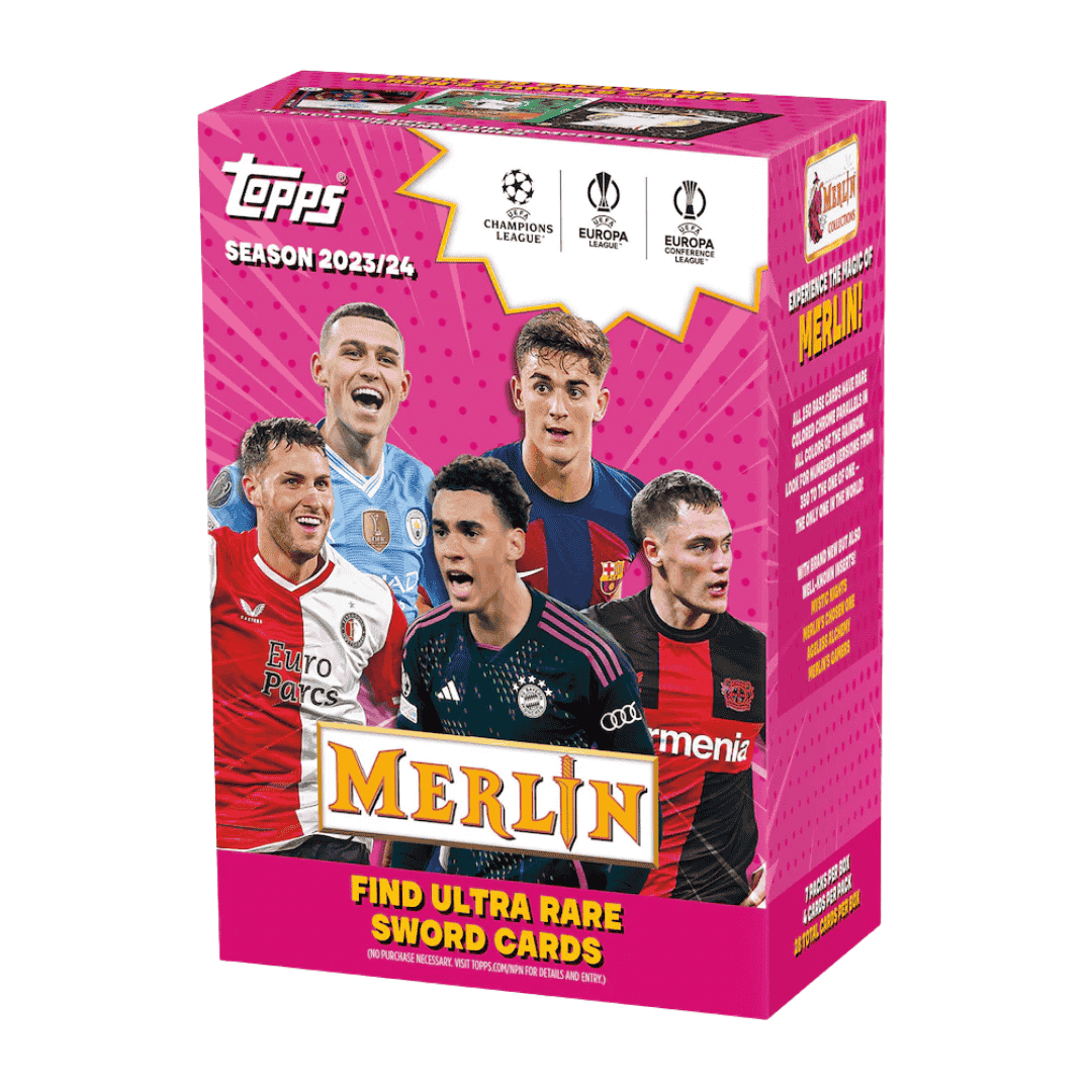 2023-24 Topps UEFA Club Competitions Merlin Chrome Soccer Blaster Box