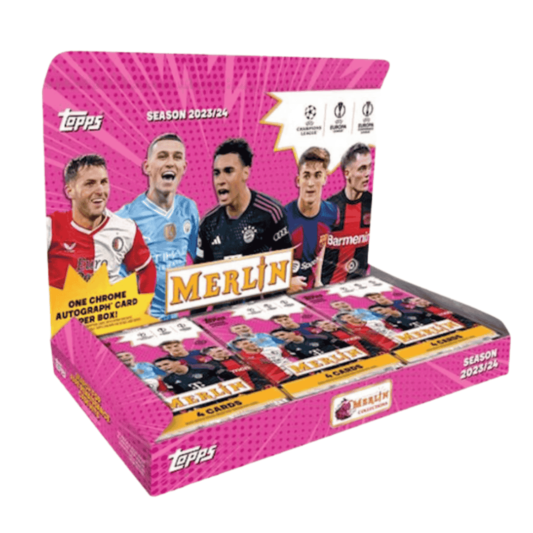 2023-24 Topps UEFA Club Competitions Merlin Chrome Soccer Hobby Box