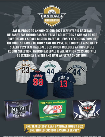 2023 Leaf Hybrid Baseball 6-Box Case