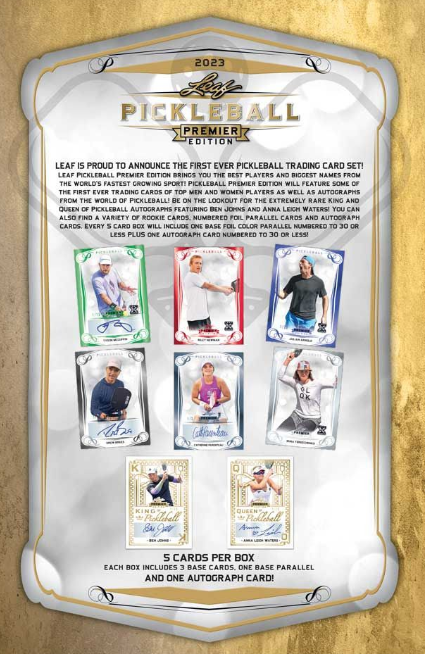 2023 Leaf Pickleball Premier Match Point Edition Box