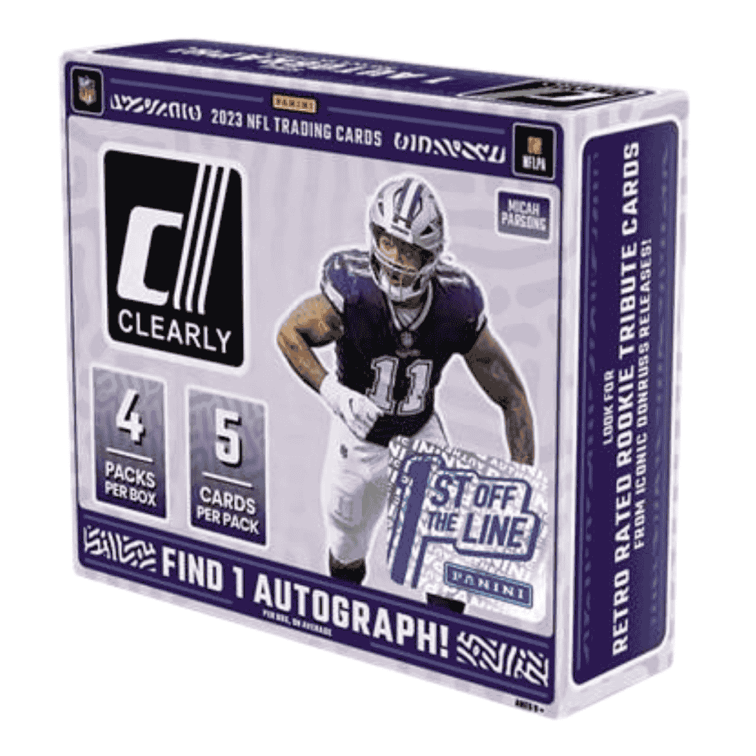  2023 Panini Clearly Donruss Football FOTL Hobby Box