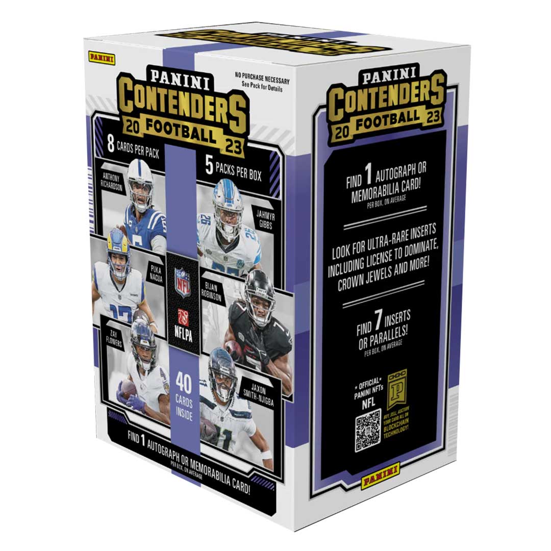 2023 Panini Contenders Football Hobby Blaster Box (Blue Parallels!)