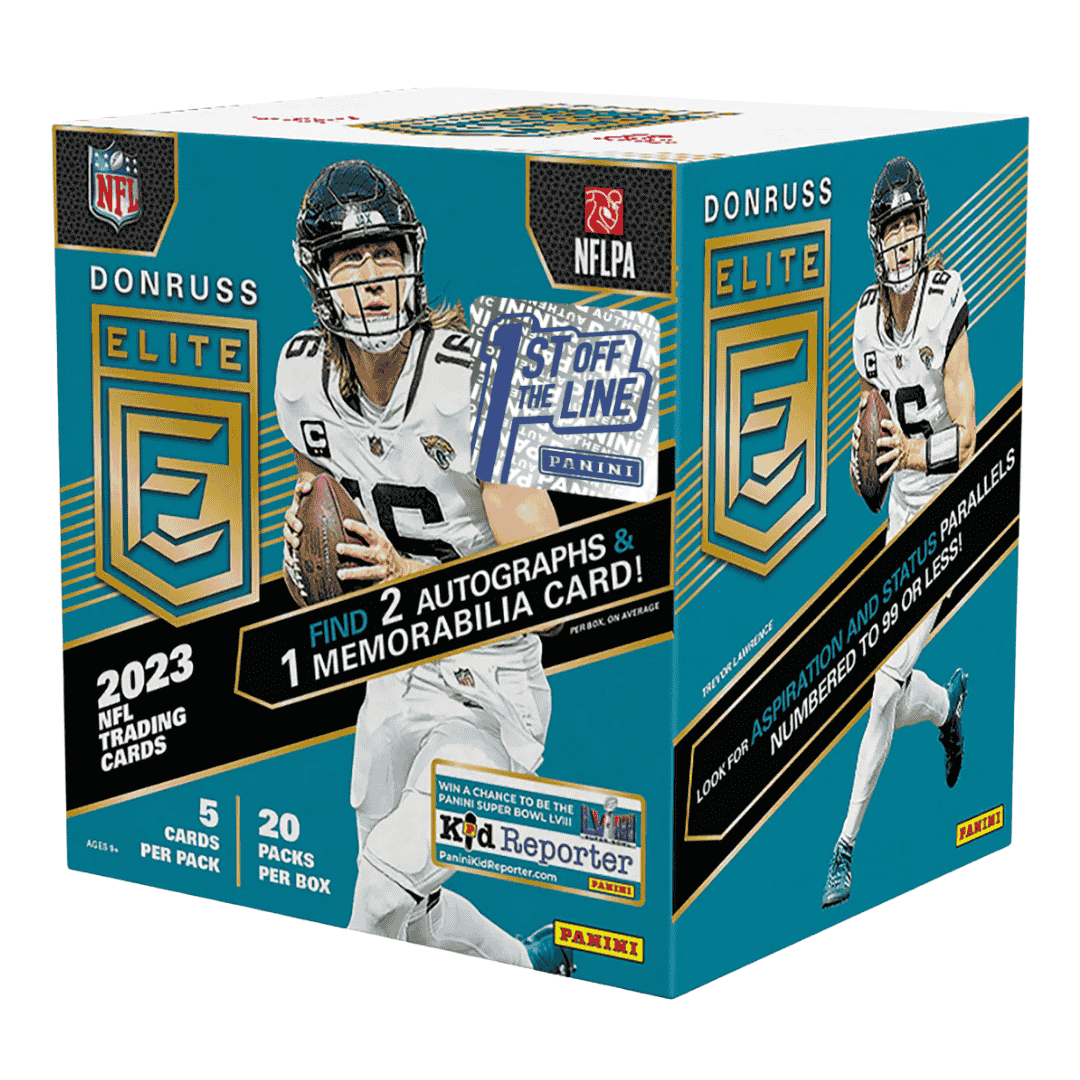 2023 Panini Donruss Elite Football 1st Off The Line Hobby Box