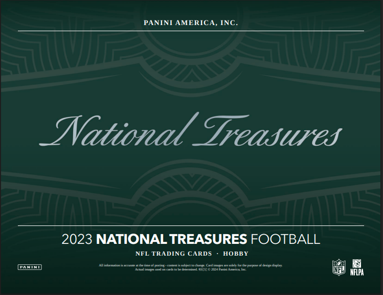 2023 Panini National Treasures Football 1st Off The Line FOTL Hobby 4-Box Case