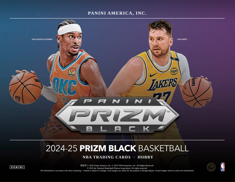 2024-25 Panini Prizm Black Basketball Hobby 12-Box Case