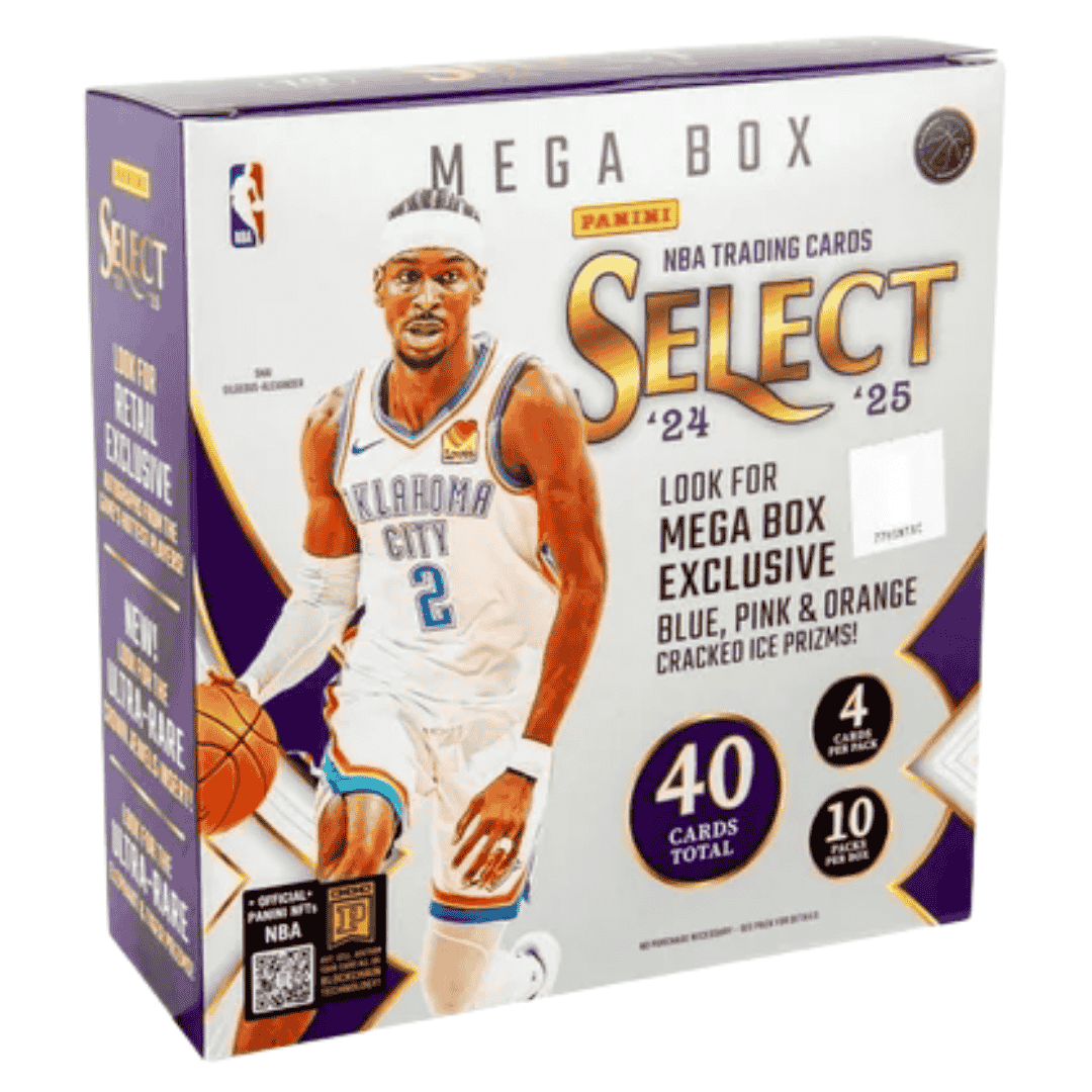 2024-25 Panini Select Basketball Mega Box (Blue and Pink Cracked Ice Prizms)