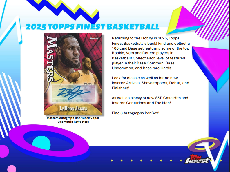 2024-25 Topps Finest Basketball Breaker's Delight 8-Box Case