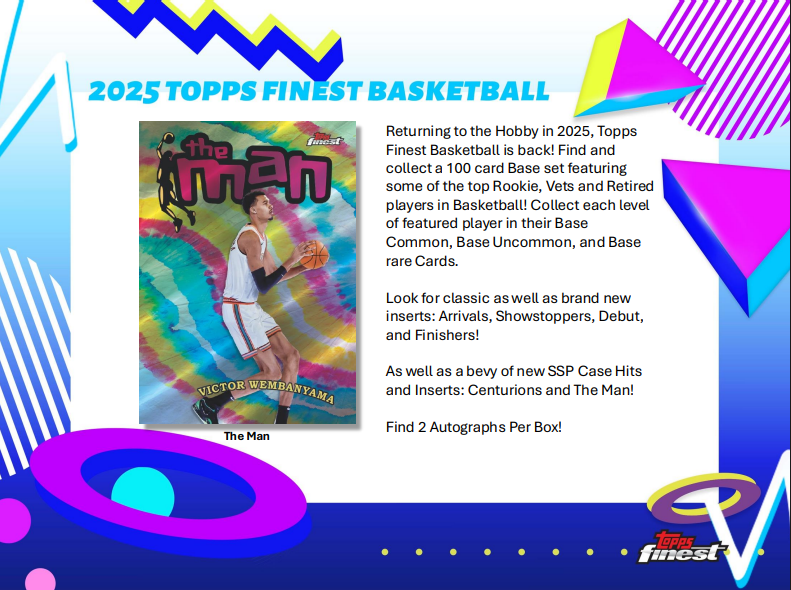  2024-25 Topps Finest Basketball Hobby Pack