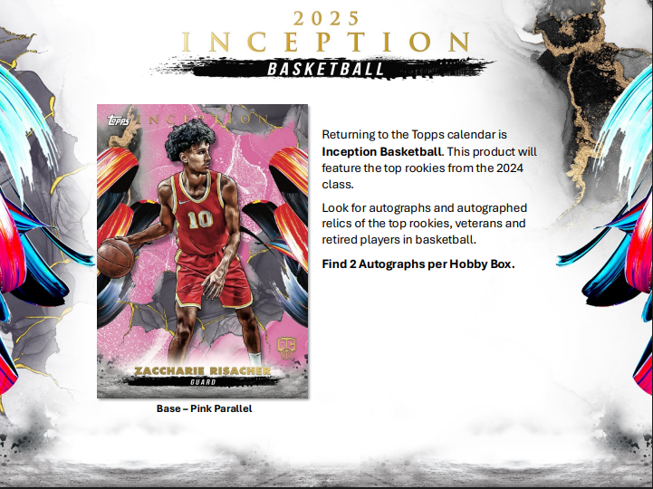 2024-25 Topps Inception Basketball Hobby 8-Box Case