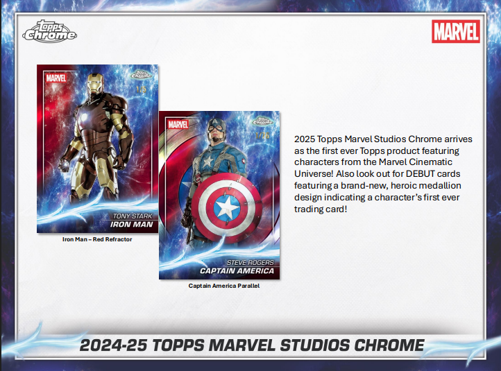 2024-25 Topps Marvel Studios Chrome Blaster Box