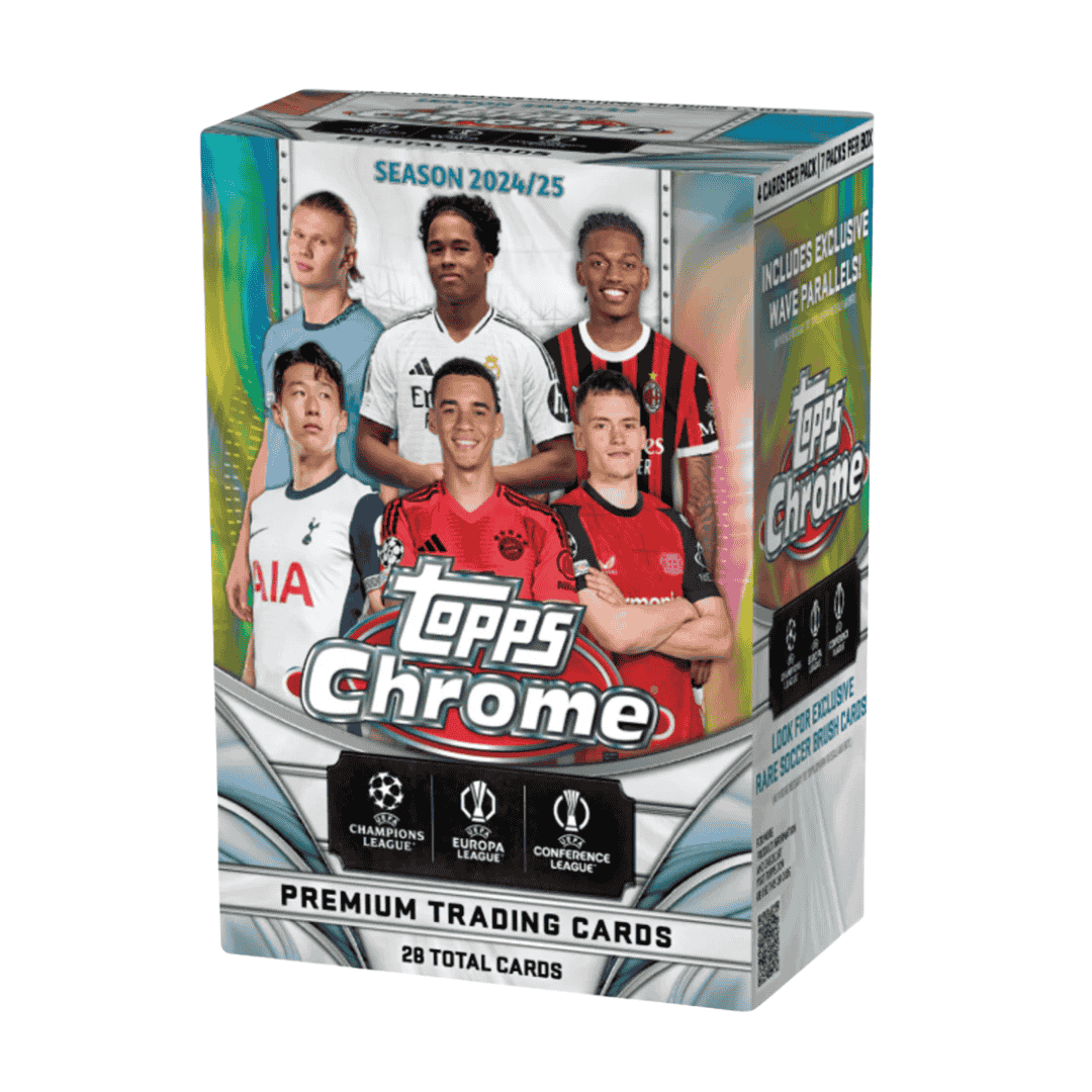 2024-25 Topps UEFA Club Competitions Chrome Soccer Blaster Box
