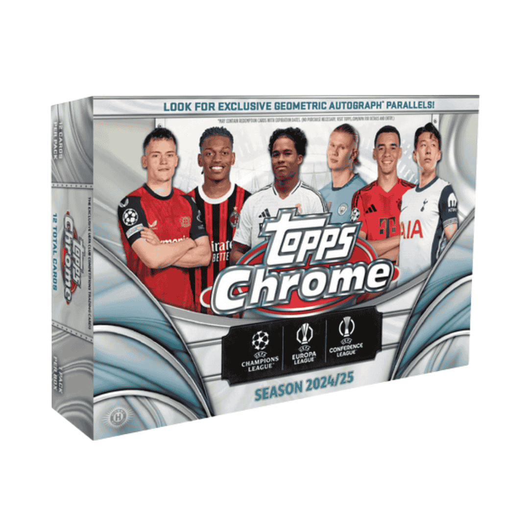 2024-25 Topps UEFA Club Competitions Chrome Soccer Breaker's Delight Box