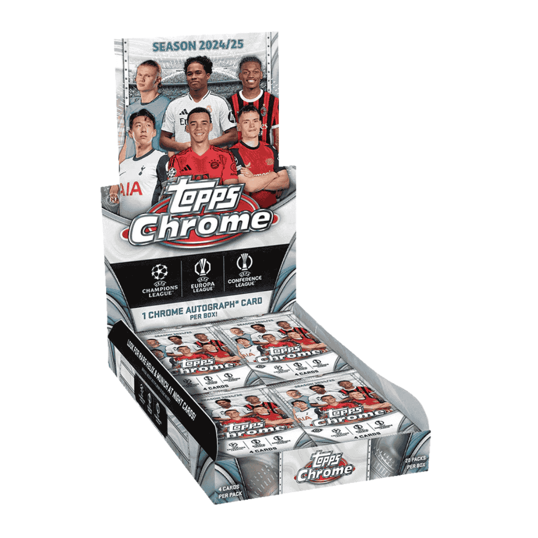 2024-25 Topps UEFA Club Competitions Chrome Soccer Hobby Box