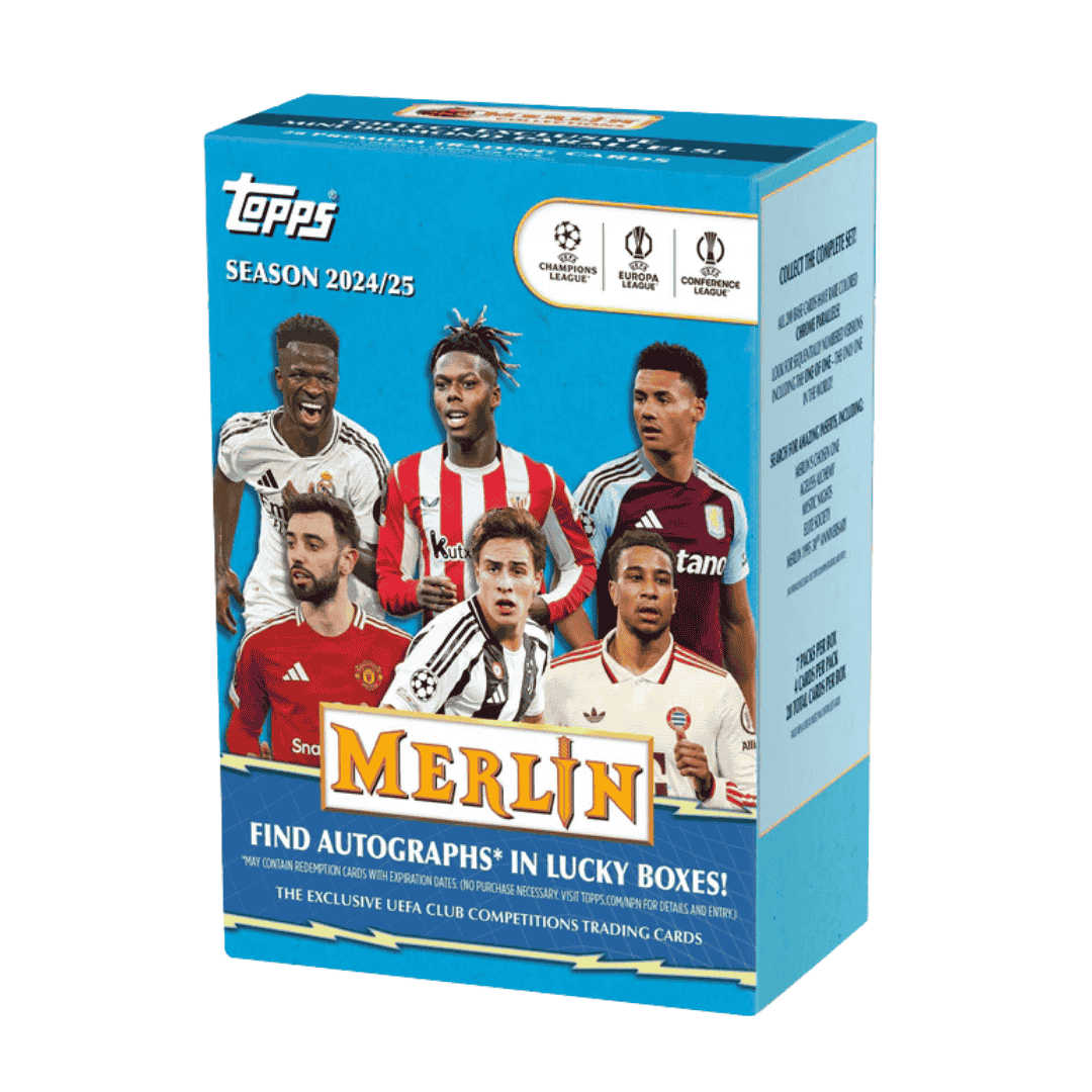 2024-25 Topps UEFA Club Competitions Merlin Chrome Soccer Blaster Box