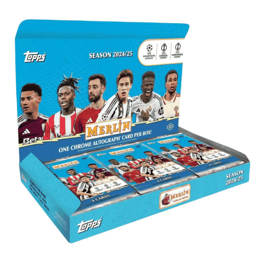 2024-25 Topps UEFA Club Competitions Merlin Chrome Soccer Hobby Box