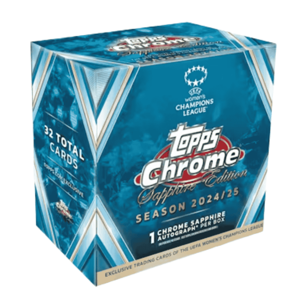2024-25 Topps UEFA Women's Champions League Chrome Soccer Sapphire Edition Box