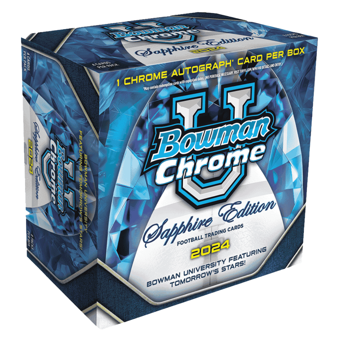 2024 Bowman Chrome University Football Sapphire Edition Box