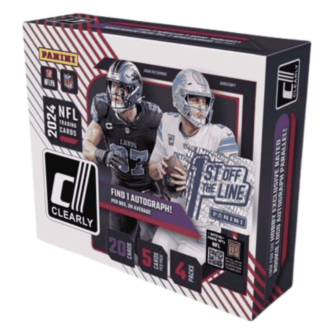 2024 Panini Clearly Donruss Football Hobby Box - 1st Off The Line (FOTL)