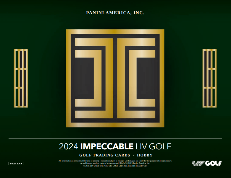 2024 Panini Impeccable LIV Golf Hobby 3-Box Case