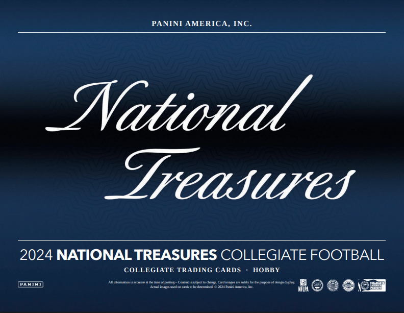 2024 Panini National Treasures Collegiate Football 1st Off The Line Hobby Box