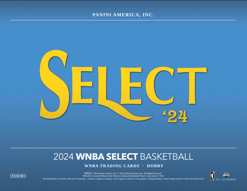 2024 Panini Select WNBA Basketball 1st Off The Line Hobby 12-Box Case