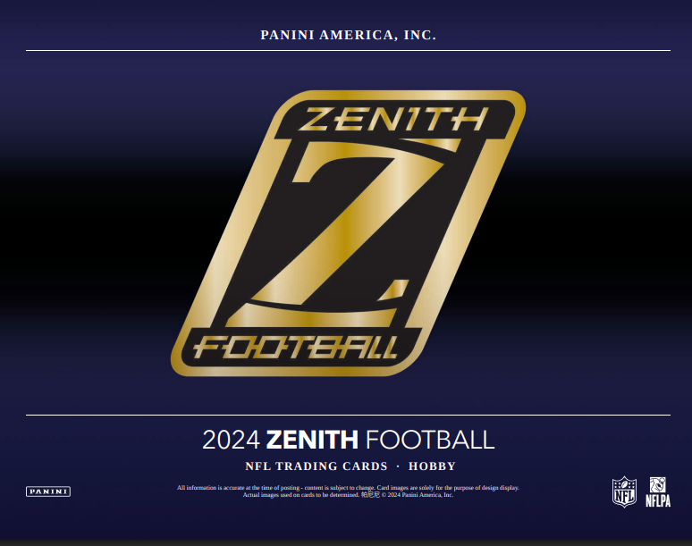 2024 Panini Zenith Football 1st Off The Line Hobby Box