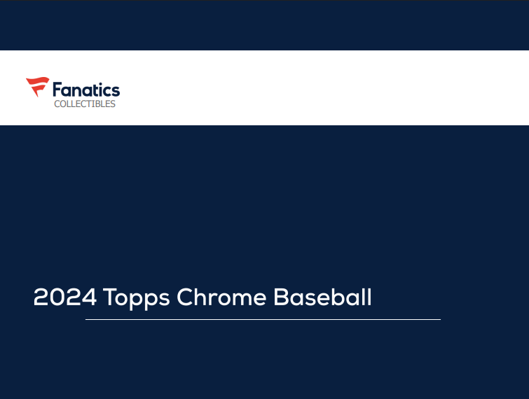 2024 Topps Chrome Baseball Blaster Pack