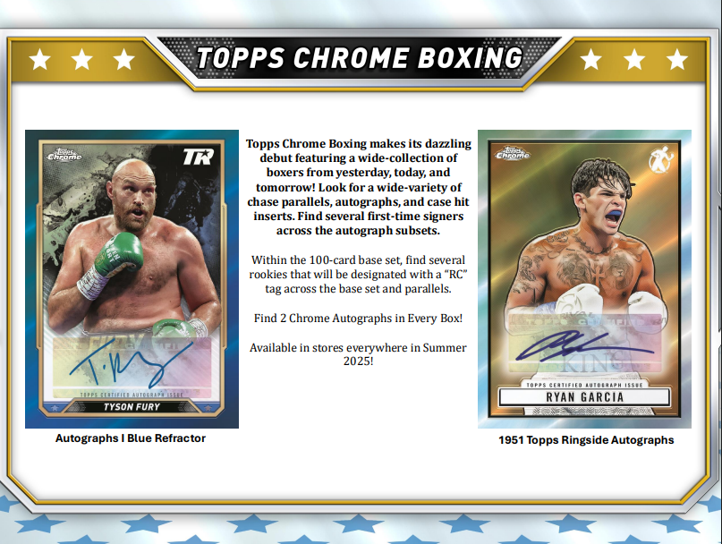 2024 Topps Chrome Boxing Hobby 12-Box Case