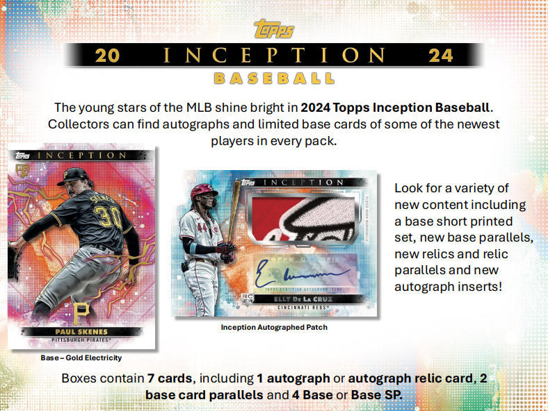 2024 Topps Inception Baseball Hobby 8-Box Case