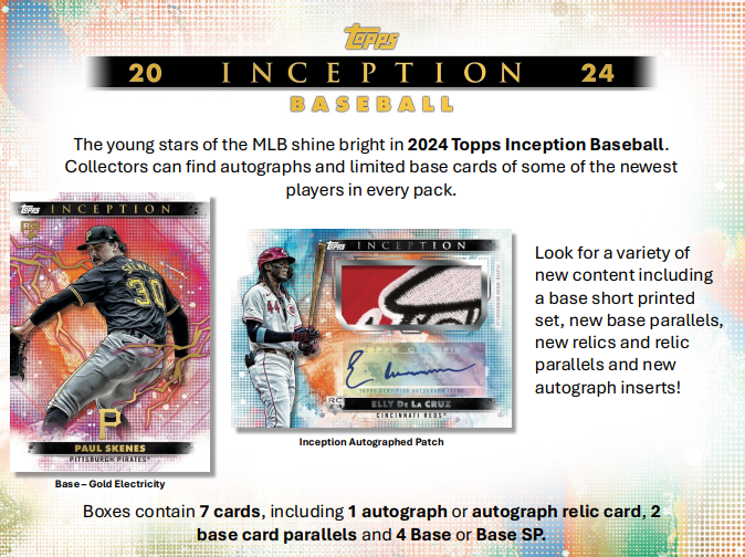 2024 Topps Inception Baseball Hobby Box