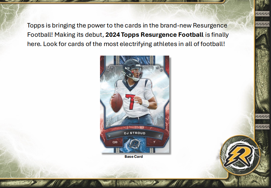 2024 Topps Resurgence Football Breaker's Delight 10-Box Case