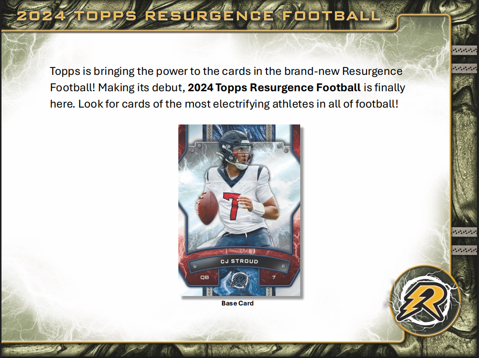 2024 Topps Resurgence Football Mega 20-Box Case