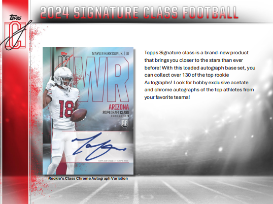 2024 Topps Signature Class Football Blaster Box