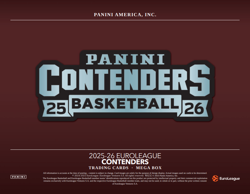 2025-26 Panini Contenders EuroLeague Basketball Hobby Mega Box