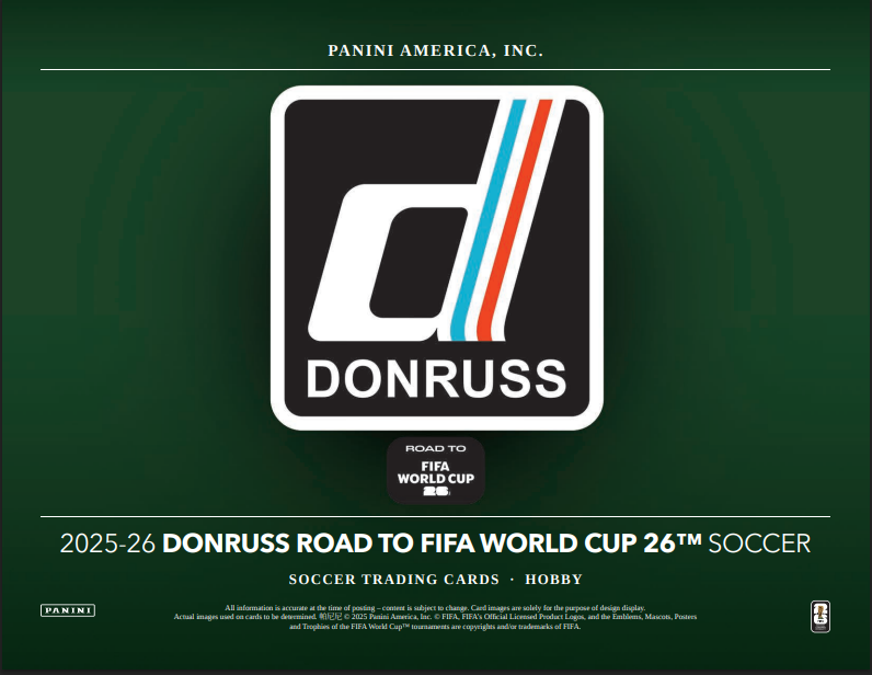 2025-26 Panini Donruss Road To FIFA World Cup 26 Soccer Hobby Box