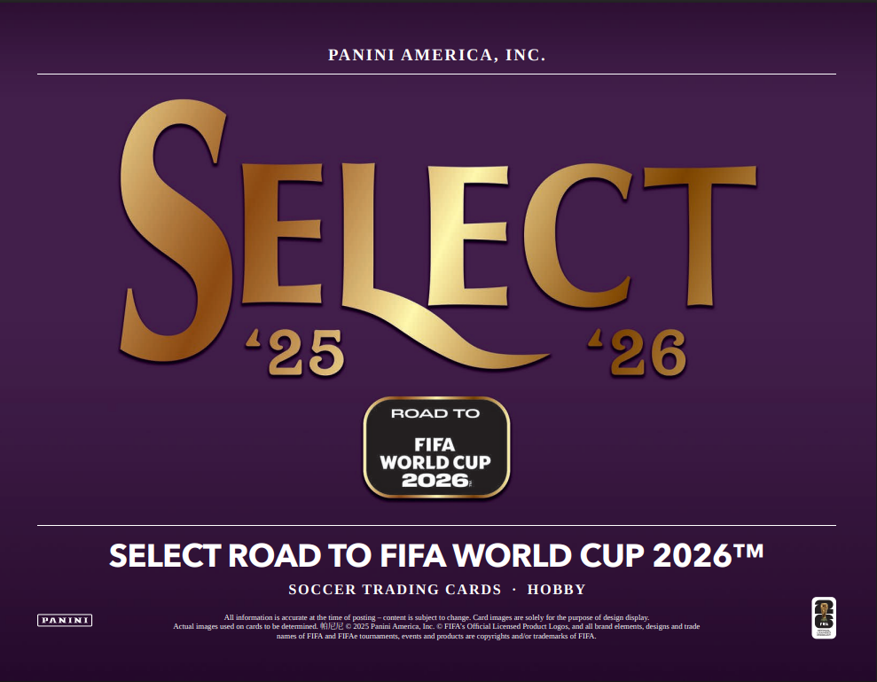2025-26 Panini Select Road To FIFA World Cup 2026 Soccer Hobby 12-Box Case