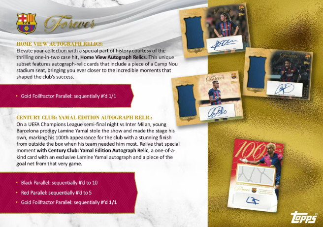 2025-26 Topps Barcelona Forever Hobby 6-Box Case