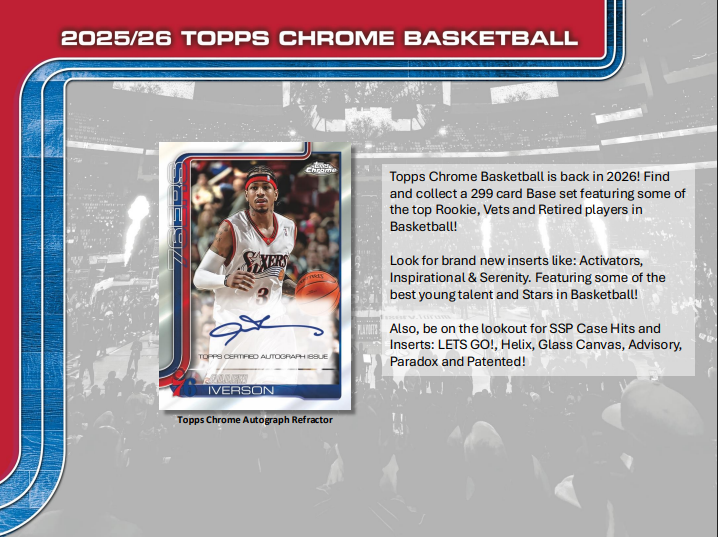 2025-26 Topps Chrome Basketball Mega Box