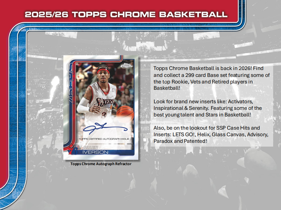 2025-26 Topps Chrome Basketball Mega Pack