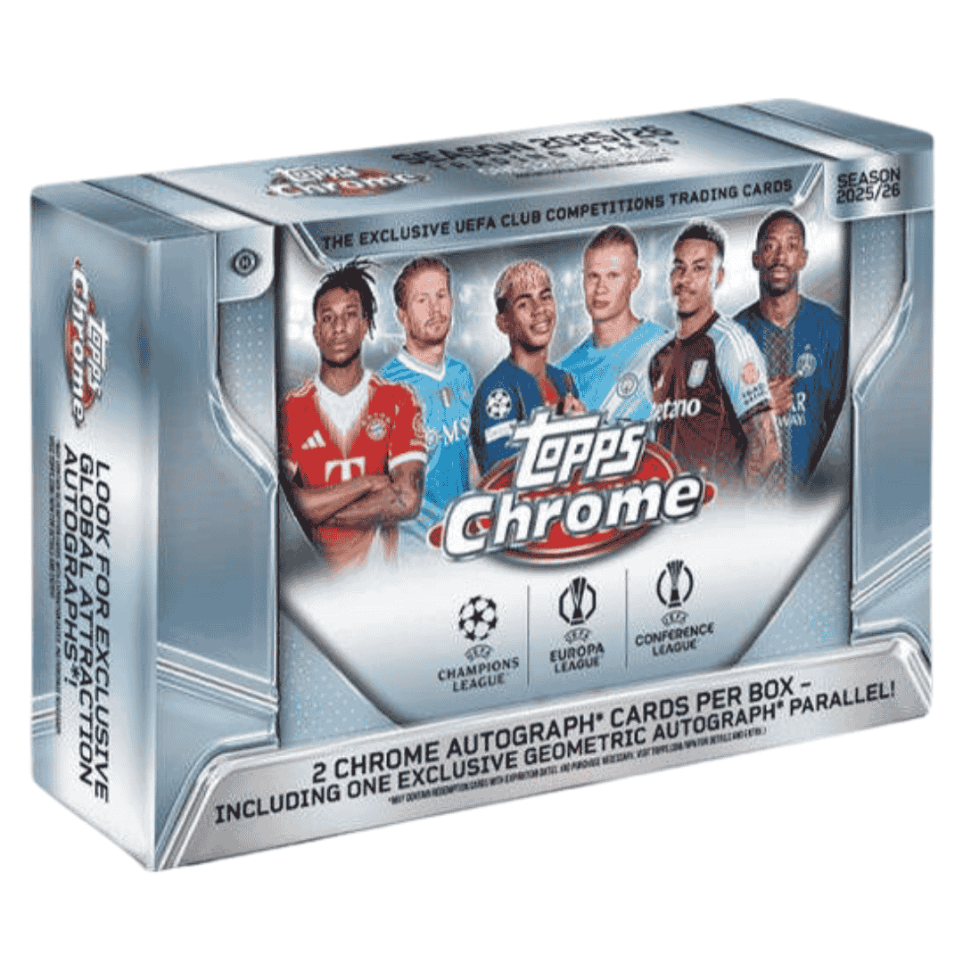 2025-26 Topps UEFA Club Competitions Chrome Soccer Delight Box