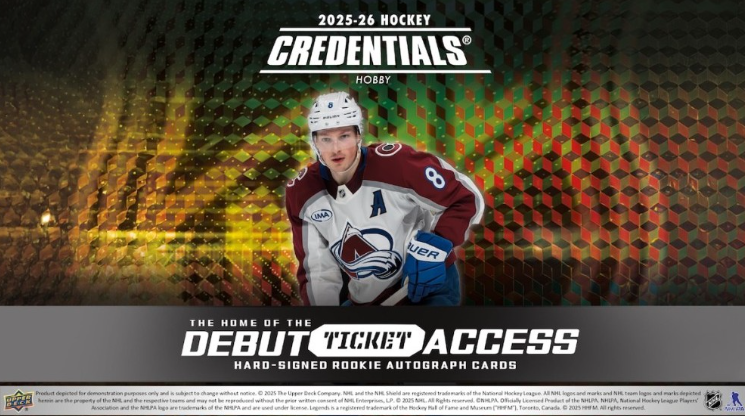  2025-26 Upper Deck Credentials Hockey Hobby Box