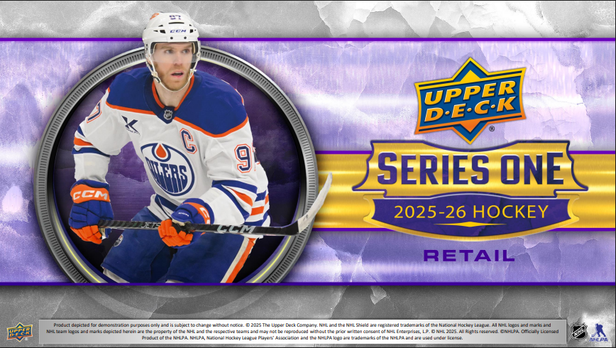 2025-26 Upper Deck Series 1 Hockey Tin 12-Tin Case