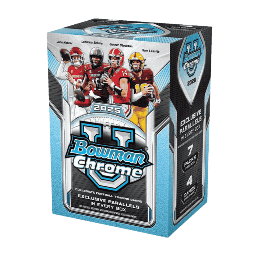  2025 Bowman Chrome University Football Blaster Box
