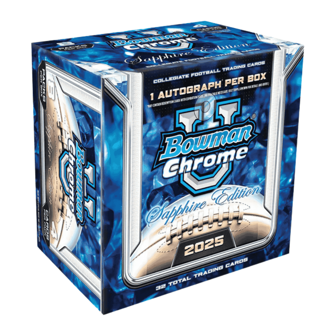2025 Bowman Chrome University Football Sapphire Edition Box