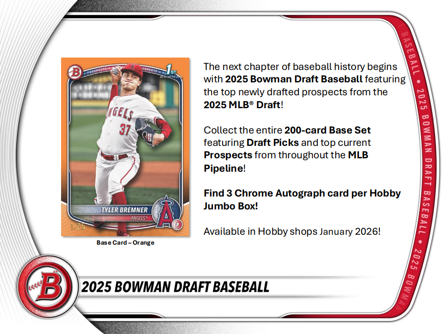 2025 Bowman Draft Baseball Hobby Pack