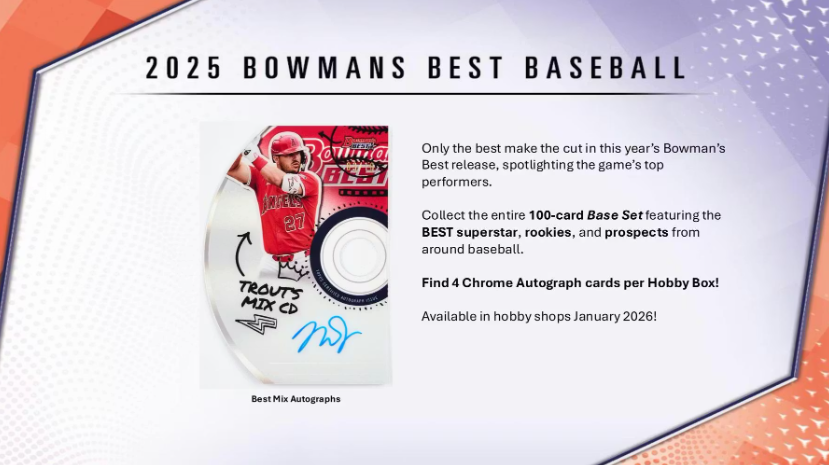 2025 Bowman's Best Baseball Hobby Pack