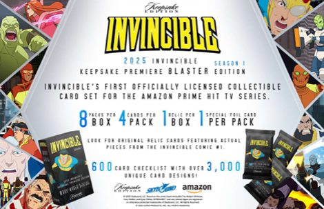 2025 Keepsake Invincible Season 1 Premiere Edition Hanger 100-Pack Case