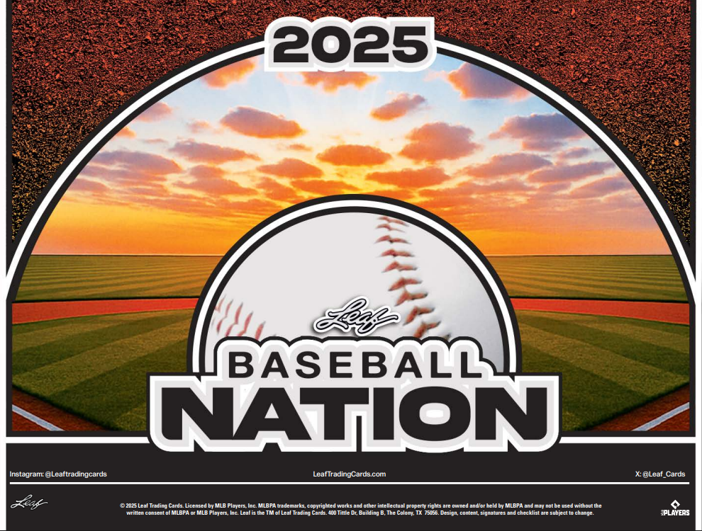 2025 Leaf Baseball Nation Jumbo 8-Box Case